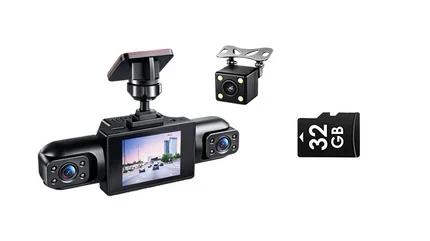Protect Yourself with Video Evidence 4-Lens Dash Cam with Front, Rear & Side Coverage