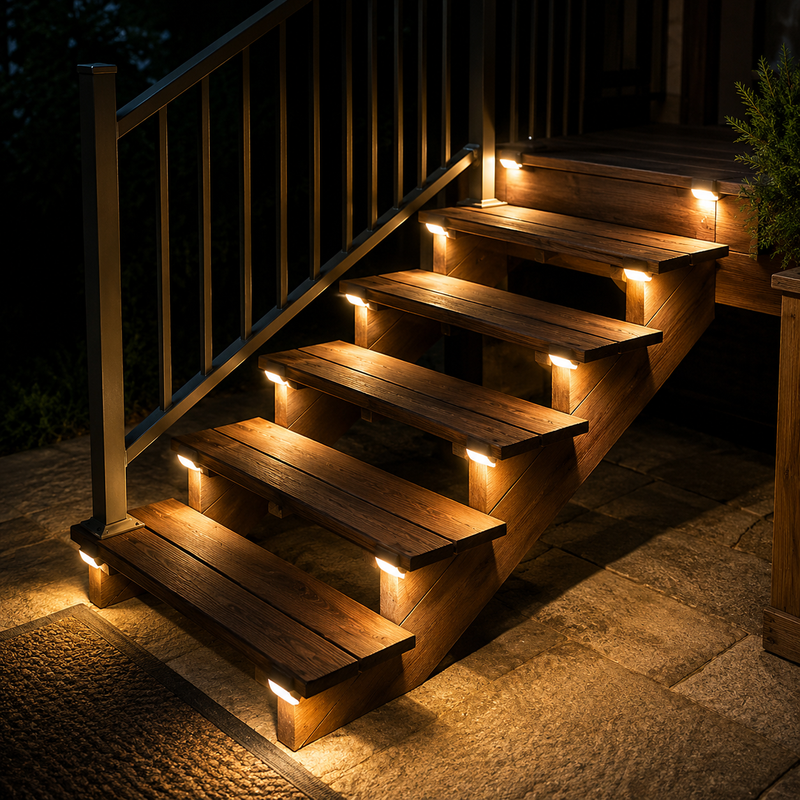 Set of 4 Solar Outdoor Lamps
