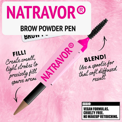 Eyebrow Powder Pen - Cream-To-Powder Formula For Fluffy Natural-Looking Brows