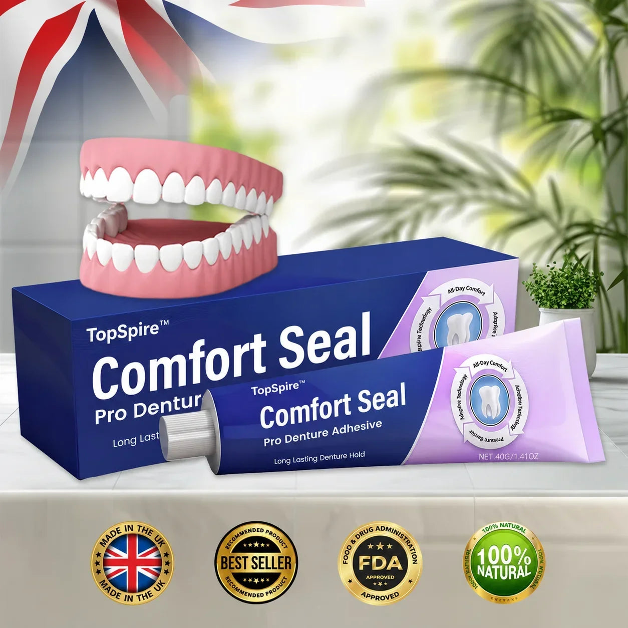 TopSpire™ Comfort Seal Pro Denture Adhesive