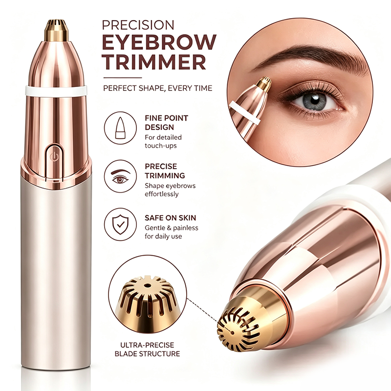 2 in 1 facial & eyebrow hair trimmer for Women,Portable Rechargeable Shaver