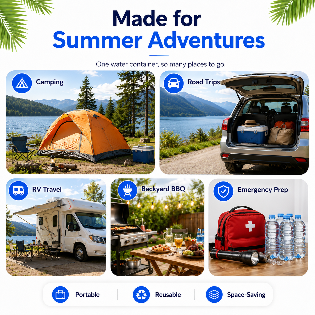 ☀️ Summer Limited-Time 50% OFF💧 – Collapsible Water Container with Spigot
