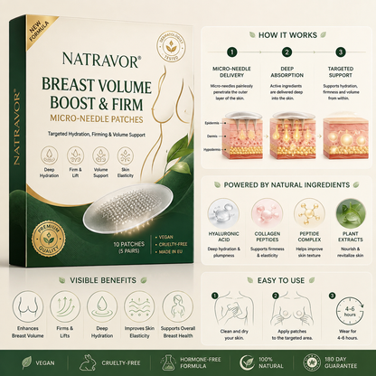 NATRAVOR® Targeted Breast Enhancement Advanced Nano Microneedle Patch