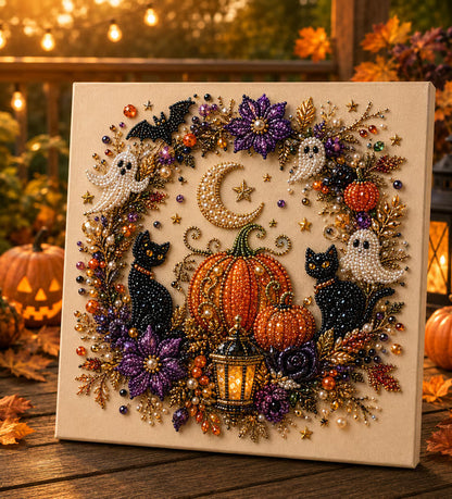 Halloween Pearl Art DIY Kit – Turn Tiny Pearls into Spooky-Cute Magic (📦Buy 2 Free Shipping)