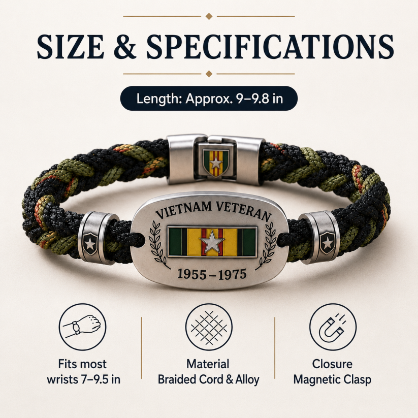 🇺🇸 Vietnam Veteran Tribute Bracelet