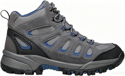Mens Ridge Walker Round Toe Hiking Casual Boots Ankle - Black