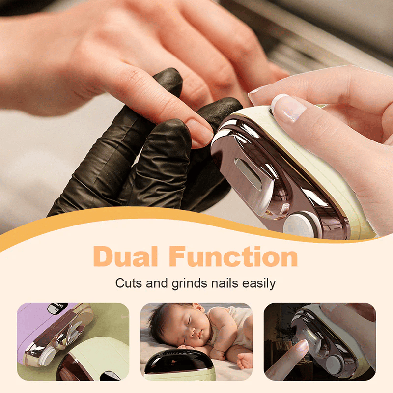 2-in-1 Smart Electric Nail Clipper & Polisher 🌟