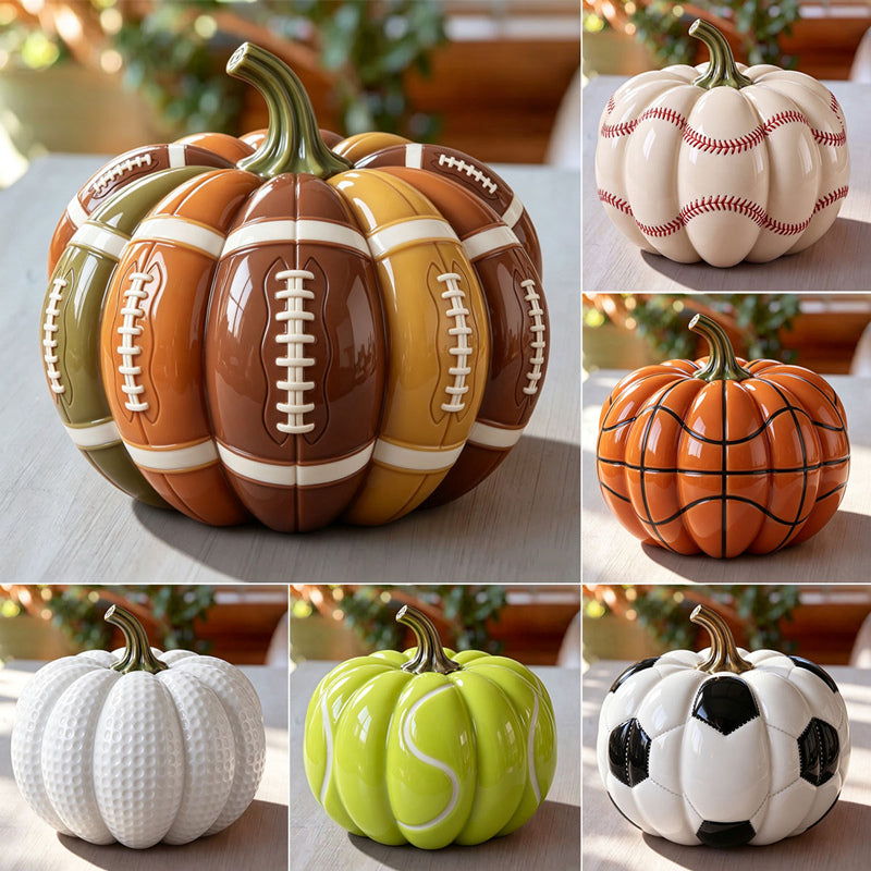 Sport-Themed Pumpkin Set