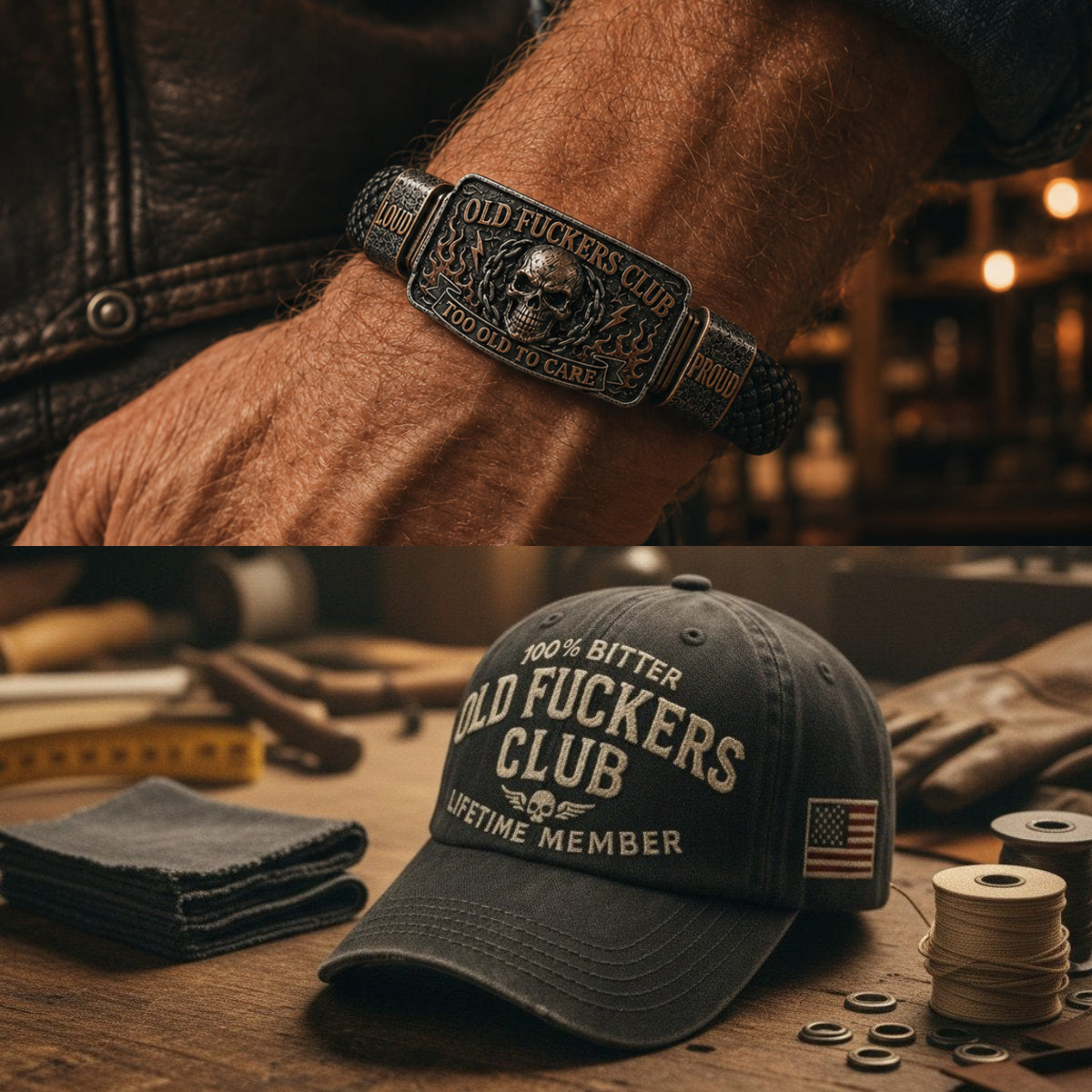Old Fuckers Club & Wild Freedom | 2026 Limited Edition Vintage Bracelet