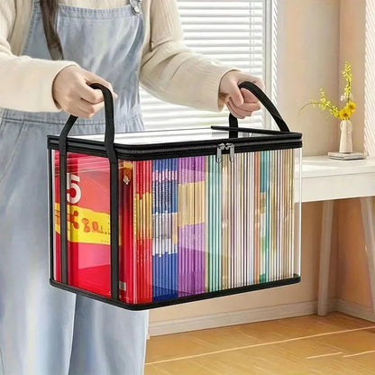 Portable Large Heavy-Duty Thick Plastic Clear Storage Box with Hinged Lid | Home, Travel & Camping