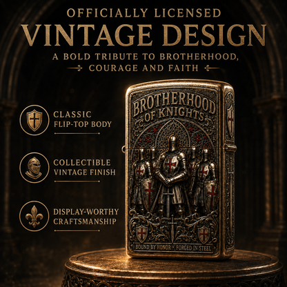 ⚔️ Brotherhood Of Knights Vintage Lighter | 2026 Limited Edition