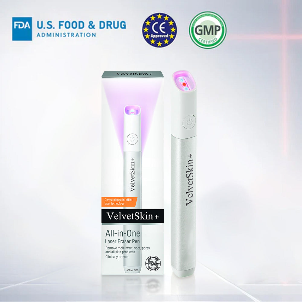 Purekin VelvetSkin+ Medical-Grade Laser Pen (Powered by CO2 laser technology – effectively removes moles, warts, skin tags, pigmentation spots, and other skin imperfections)
