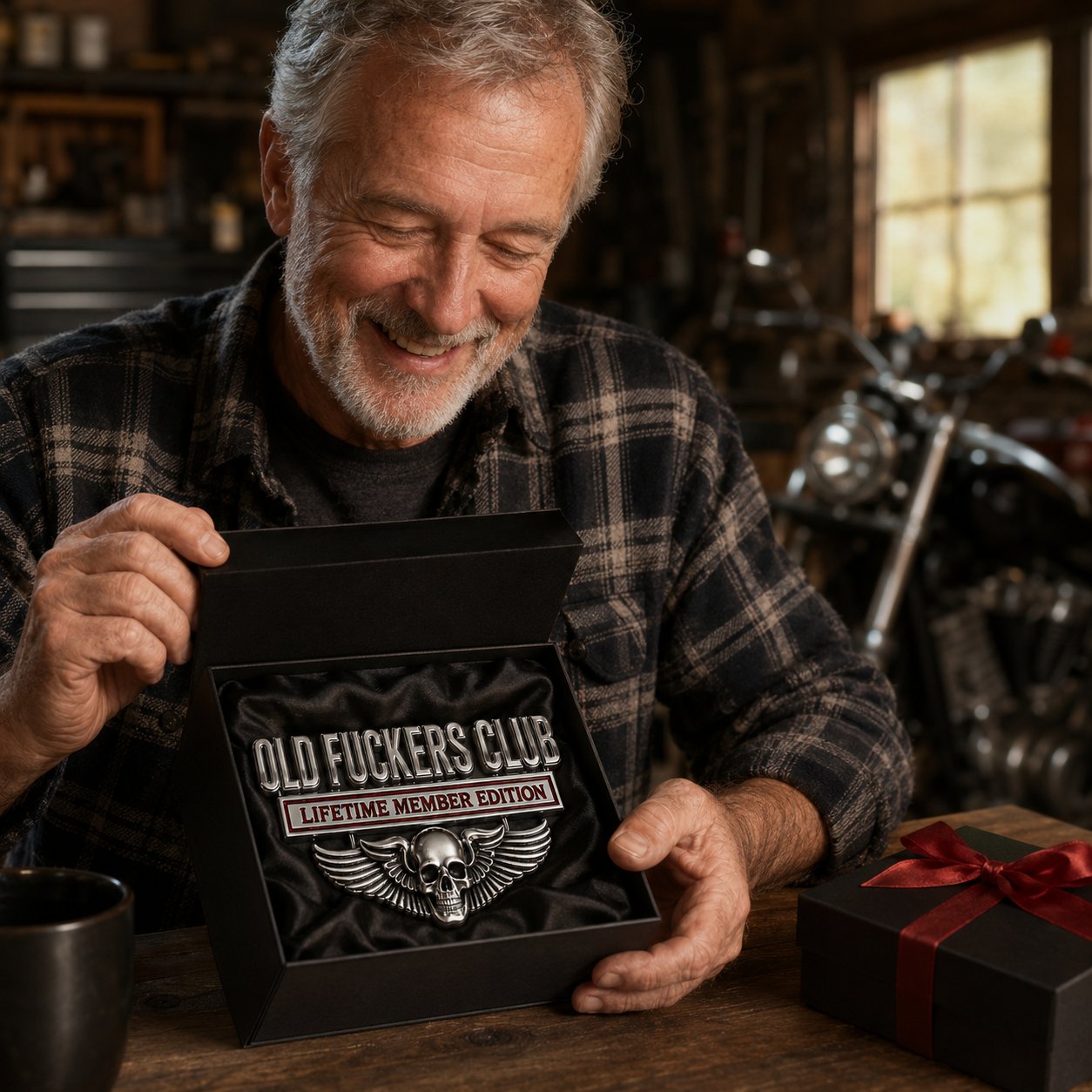 OLD F*CKERS CLUB Metal Car Emblem