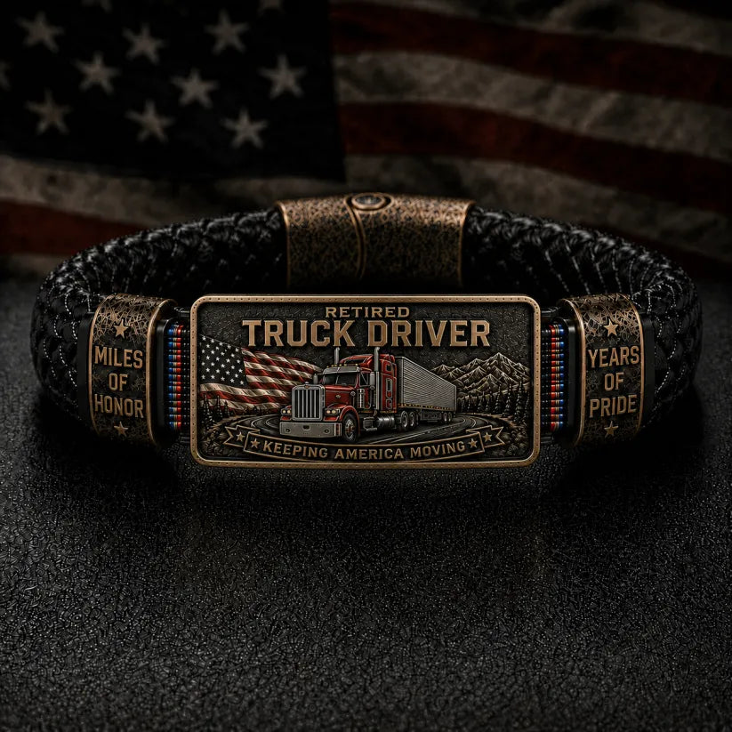 ⭐Retired Truck DriverBracelet - Honor TheMiles.Celebrate The Legacy