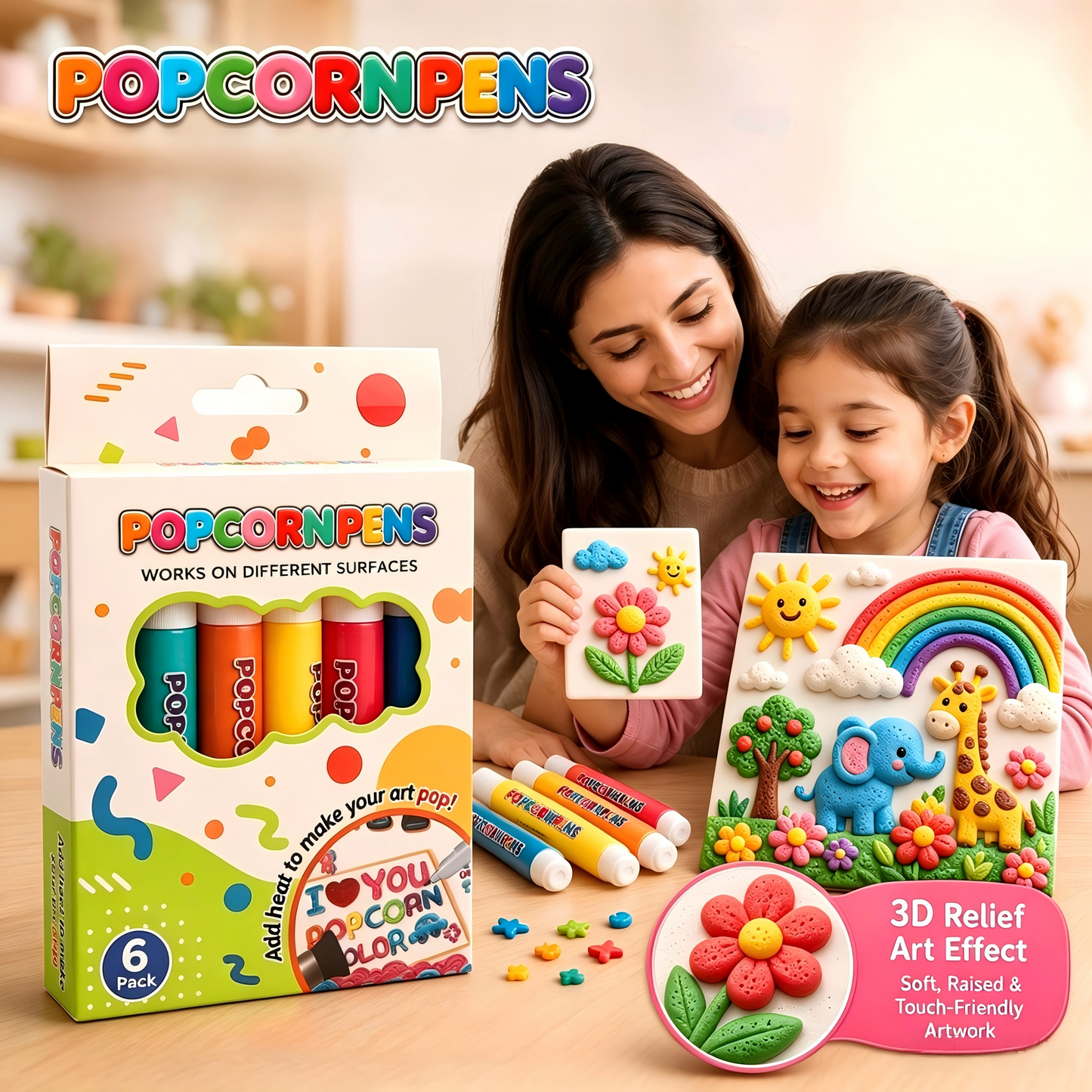 3D Relief Art Pen‑Heatable to Create Touchable 3D Artworks