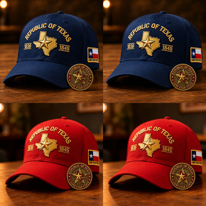 Republic of Texas Embroidered Cap