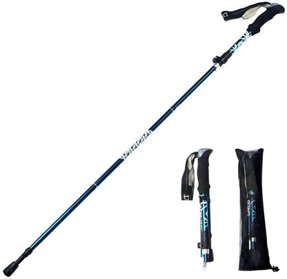 Collapsible Trekking Pole, 33-inch, Adjustable Hiking Staff with Ergonomic Handle