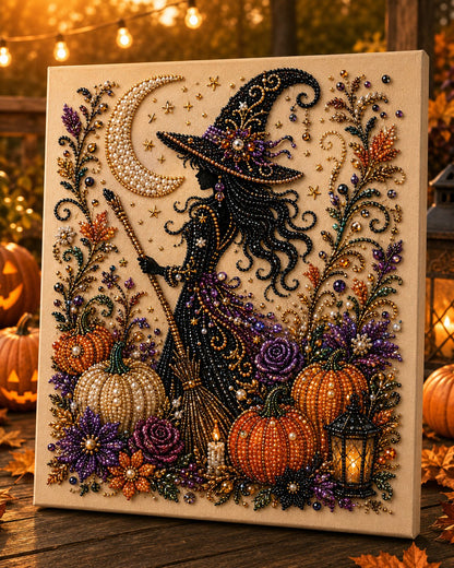 Halloween Pearl Art DIY Kit – Turn Tiny Pearls into Spooky-Cute Magic （BUY 2 FREE SHIPPING)