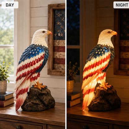 Anniversary Patriotic Bald Eagle Lamp