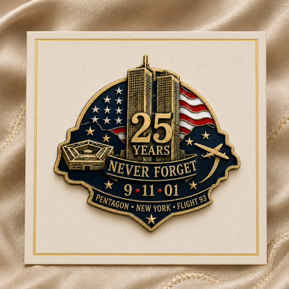 Pentagon • Flight 93" 25th Anniversary Remembrance Pin