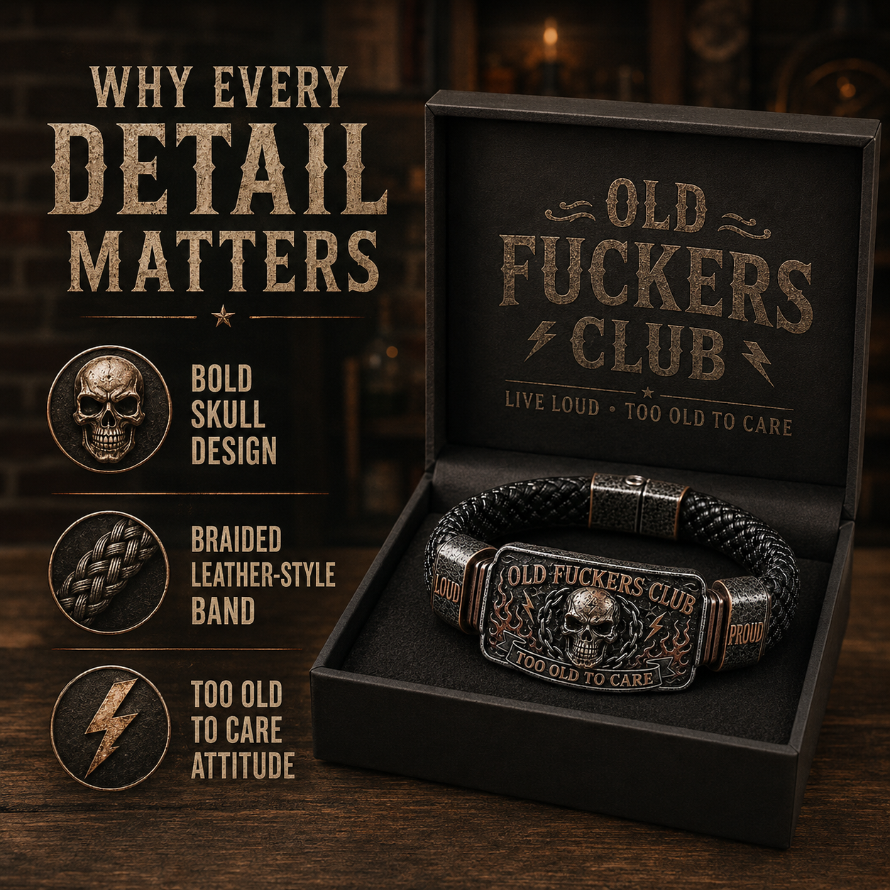 Old Fuckers Club & Wild Freedom | 2026 Limited Edition Vintage Bracelet