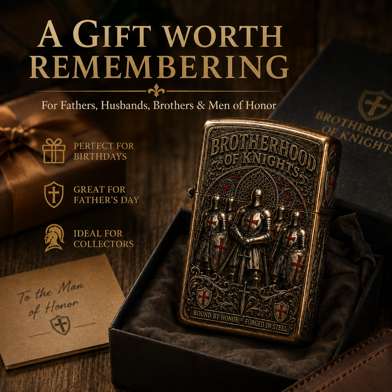 ⚔️ Brotherhood Of Knights Vintage Lighter | 2026 Limited Edition