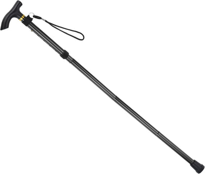 Trekking Poles, Collapsible Hiking Pole Telescopic Folding Cane Quick Lock Aluminum Alloy for Outdoor Hiking Walking Camping