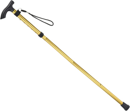 Trekking Poles, Collapsible Hiking Pole Telescopic Folding Cane Quick Lock Aluminum Alloy for Outdoor Hiking Walking Camping