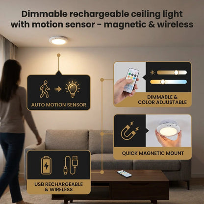 2026 Rechargeable Motion Sensor Ceiling Light