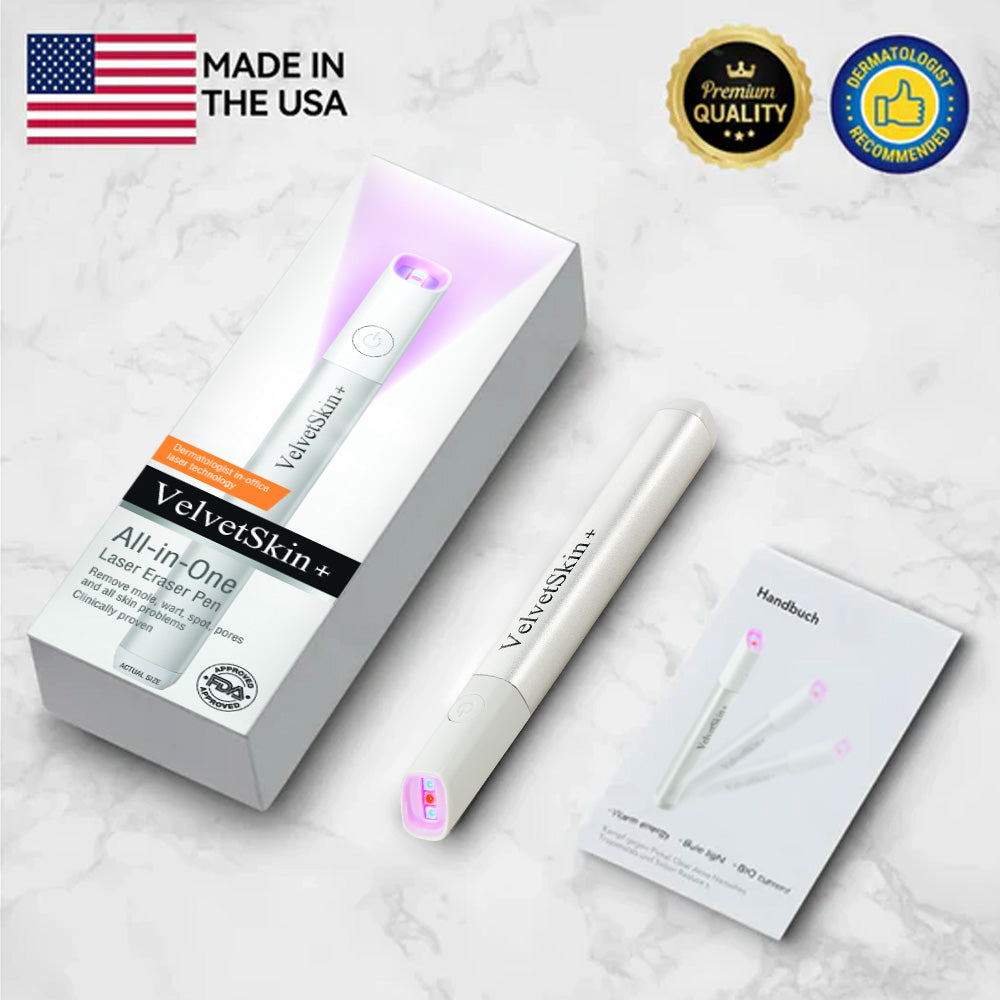 Purekin VelvetSkin+ Medical-Grade Laser Pen (Powered by CO2 laser technology – effectively removes moles, warts, skin tags, pigmentation spots, and other skin imperfections)