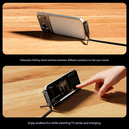 2-in-1 Invisible Holder Charger Cable|240w super fast charging Fast Charging Cord