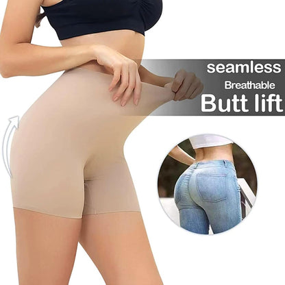 Thigh Shapewear for Women Tummy Control High Waist Seamless Shorts Nude
