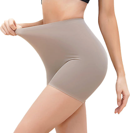 Thigh Shapewear for Women Tummy Control High Waist Seamless Shorts Nude