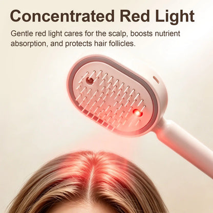 ✨ Essential Oil Mist Comb, Anti-Tangle Electric Massage Brush