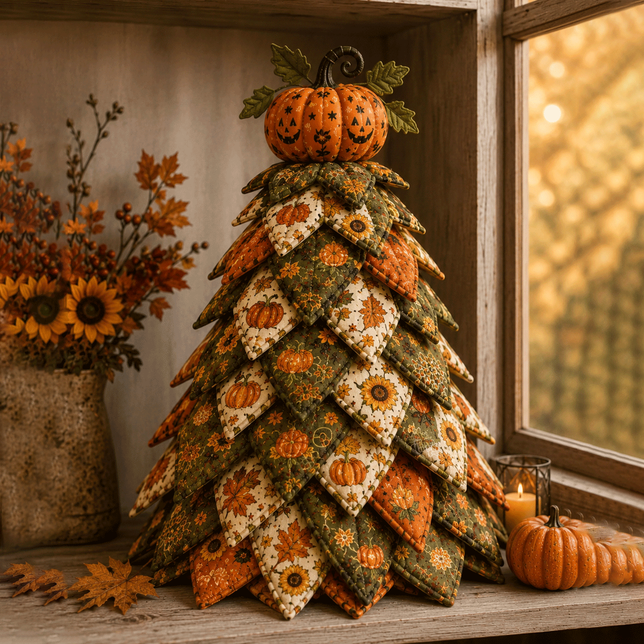 DIY Halloween Quilted Fabric Tree Kit(📦Buy 2 Free Shipping)