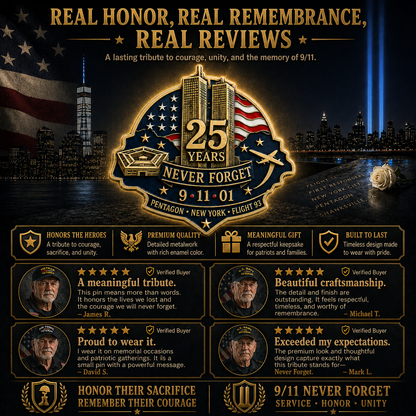 Pentagon • Flight 93" 25th Anniversary Remembrance Pin