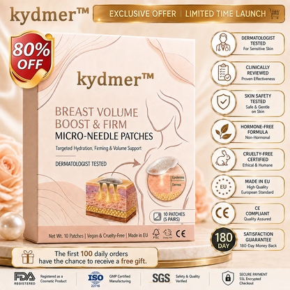 kydmer™ Nano-Microneedle Bust Lift Patches ✨