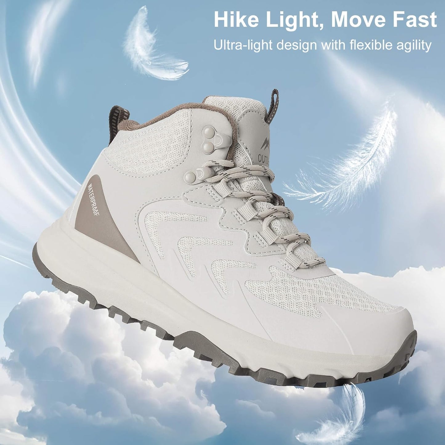 Women’s Waterproof Hiking Boots Lightweight Comfortable Trail Walking Outdoor Boots