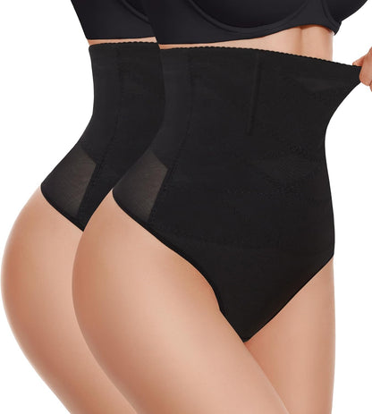 Thong Shapewear Tummy Control - High Waisted Body Shaper Panties Girdle Compression Stomach Shapewear Underwear