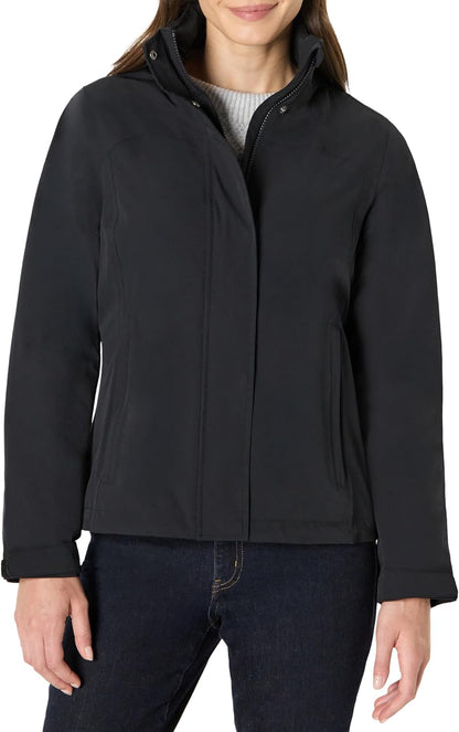 Women's Regular-Fit Packable Lightweight Waterproof Rain Jacket