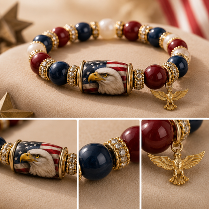 🇺🇸 Celebrate Freedom & Honor 💎 | USA 250th Anniversary Limited Edition Bracelet✨ - 11 In Stock
