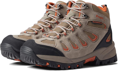 Mens Ridge Walker Round Toe Hiking Casual Boots Ankle - Black