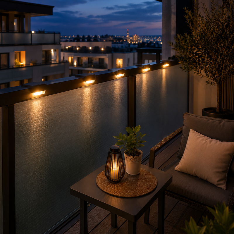 Set of 4 Solar Outdoor Lamps