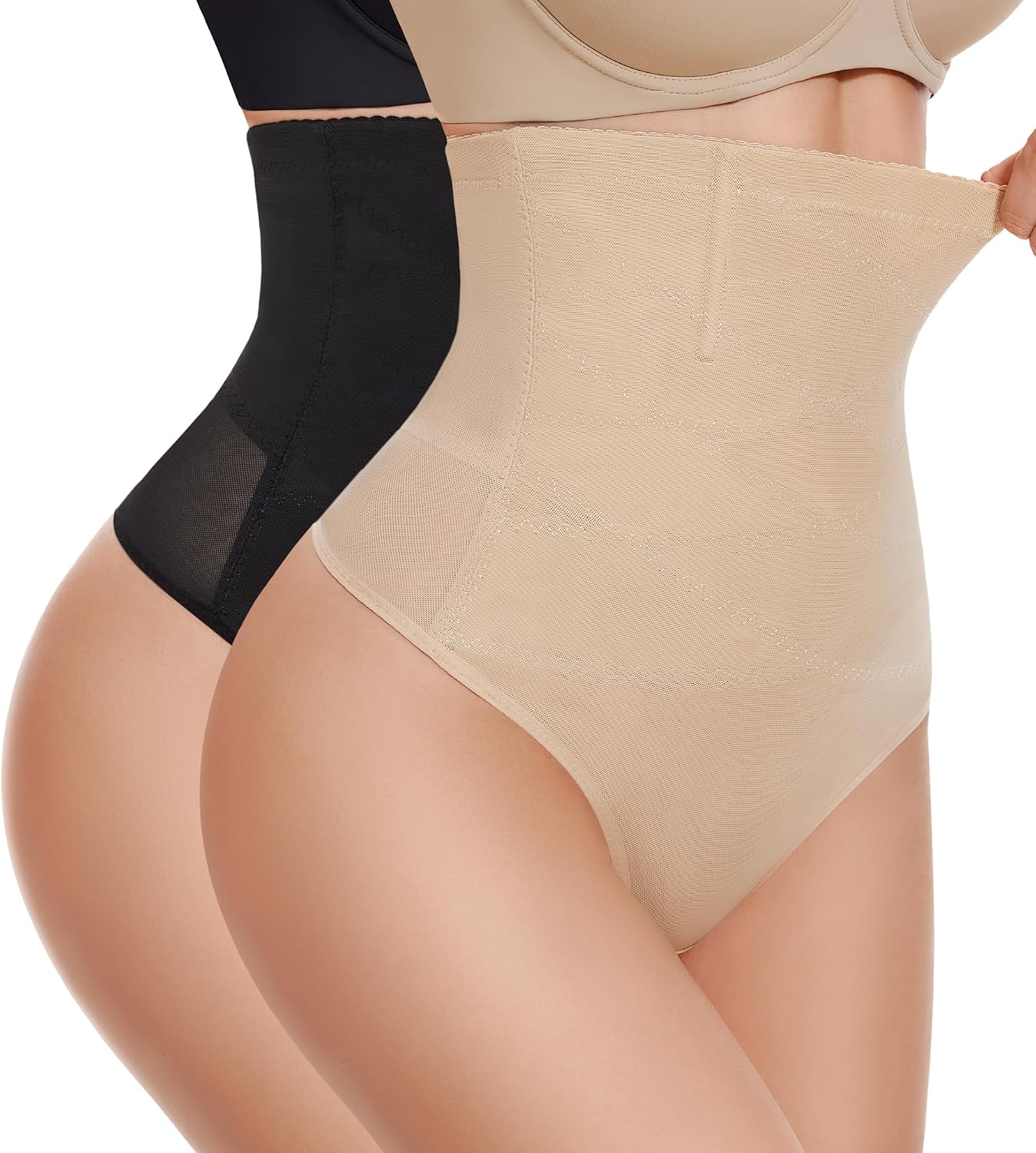 Thong Shapewear Tummy Control - High Waisted Body Shaper Panties Girdle Compression Stomach Shapewear Underwear