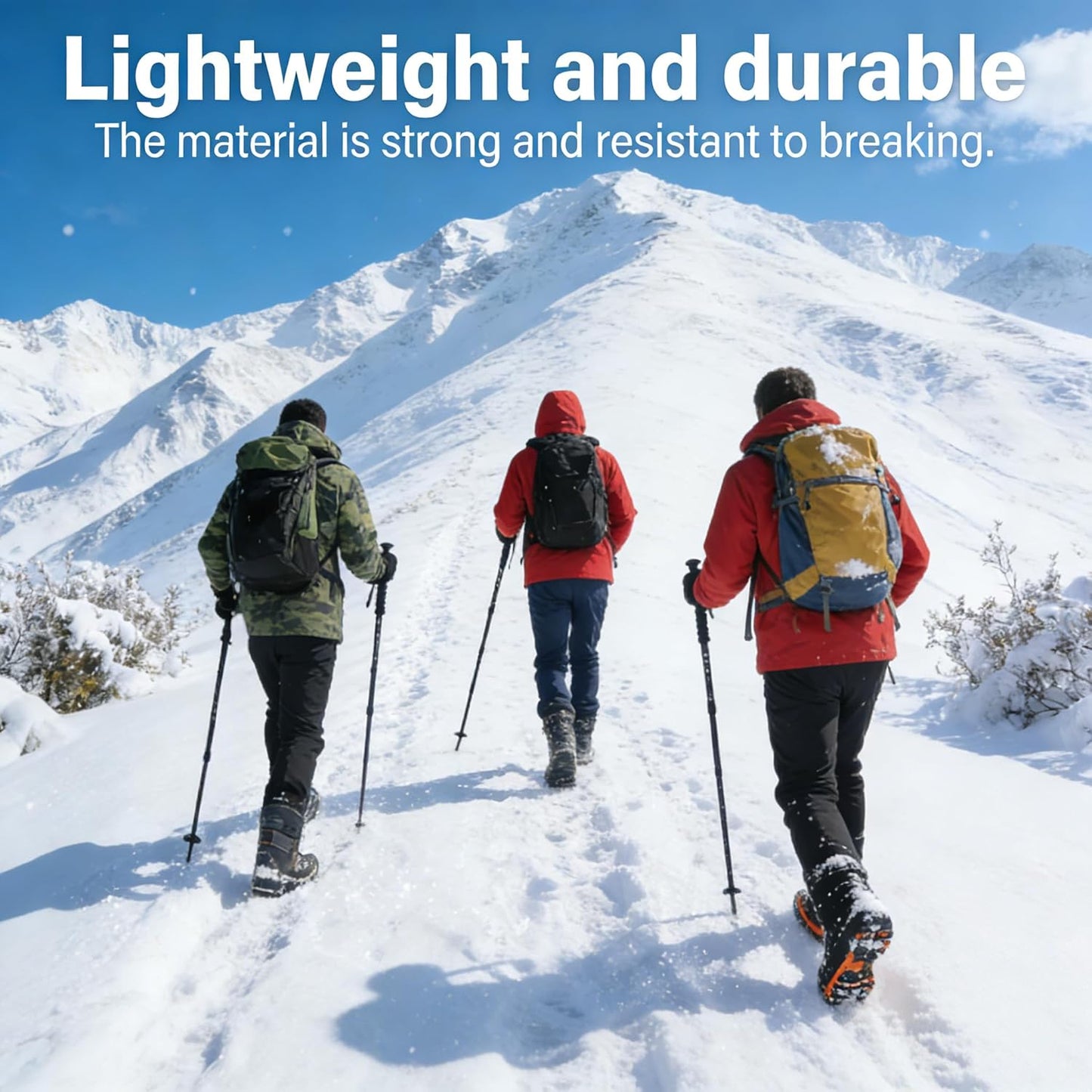 Telescopic Trekking Poles, Aluminum Alloy Material, Non-Slip Handles, Lightweight Yet Sturdy, Suitable for Men and Women, Ideal Choice for Outdoor Travel, Mountaineering, Hiking and Other Activities