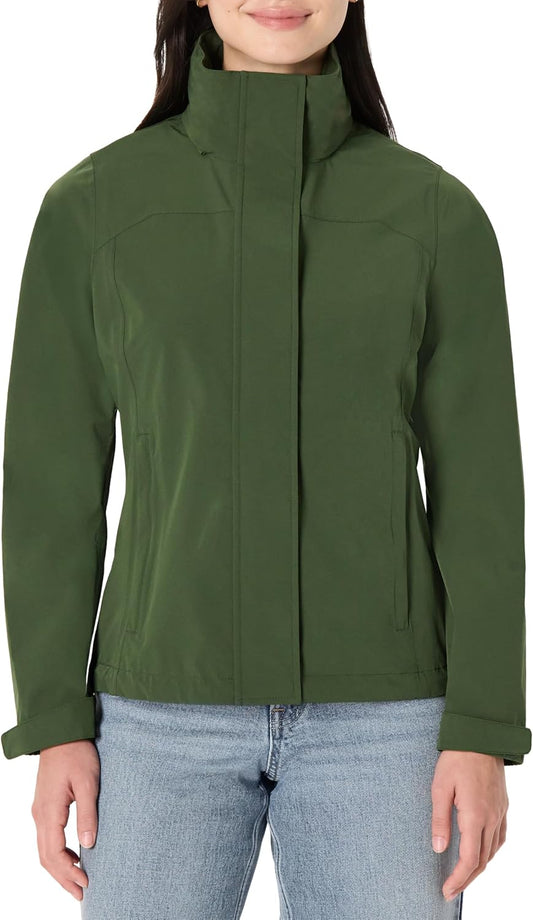Women's Regular-Fit Packable Lightweight Waterproof Rain Jacket