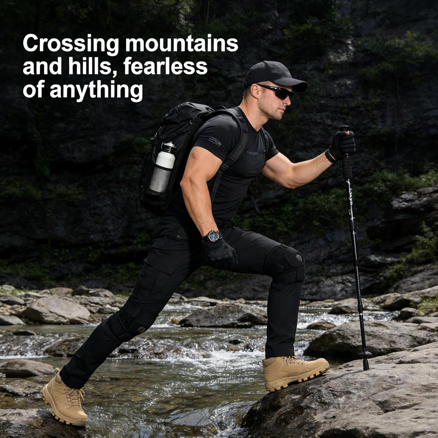 Telescopic Trekking Poles, Aluminum Alloy Material, Non-Slip Handles, Lightweight Yet Sturdy, Suitable for Men and Women, Ideal Choice for Outdoor Travel, Mountaineering, Hiking and Other Activities