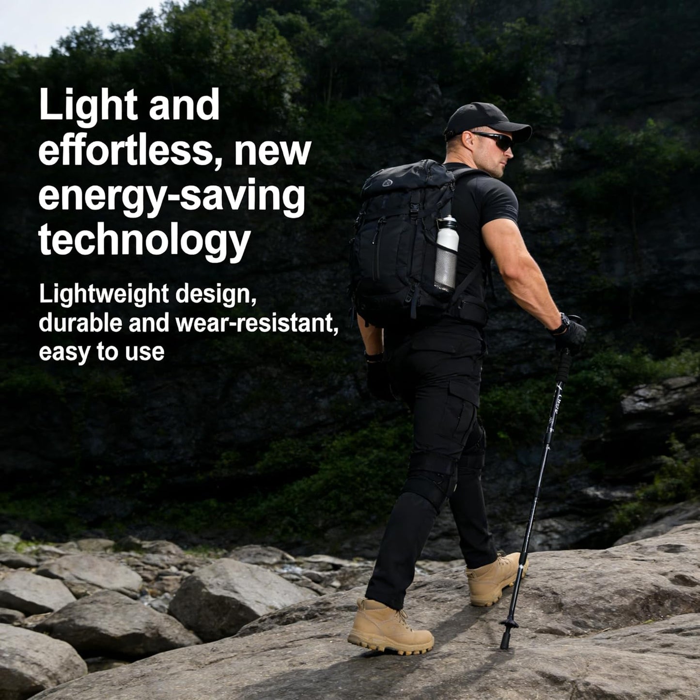 Telescopic Trekking Poles, Aluminum Alloy Material, Non-Slip Handles, Lightweight Yet Sturdy, Suitable for Men and Women, Ideal Choice for Outdoor Travel, Mountaineering, Hiking and Other Activities