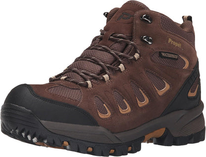 Mens Ridge Walker Round Toe Hiking Casual Boots Ankle - Black