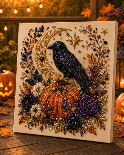 Halloween Pearl Art DIY Kit – Turn Tiny Pearls into Spooky-Cute Magic